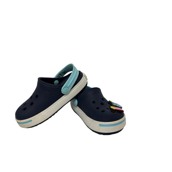 Crocs Crocband Clogs Blue Slip on Shoe Water Shoe Waterproof sz 8/9 Kids - Picture 2 of 9